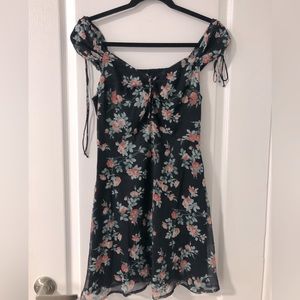 Abercrombie & Fitch navy floral short dress